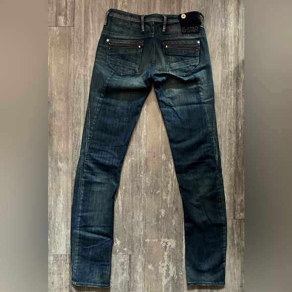G-STAR women’s blue wash jeans, size 27x32 - Picture 3 of 7